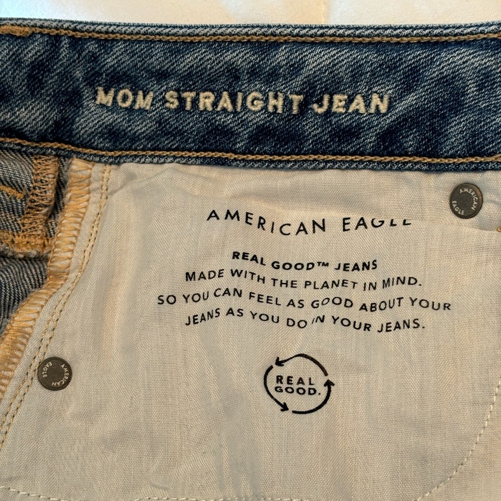 American Eagle Real Good Jeans, Mom Straight Jeans Stretch